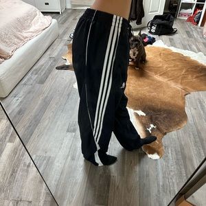 Oversized adidas track pants